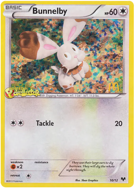 Carta Bunnelby 10/12 de McDonald's Collection 2014