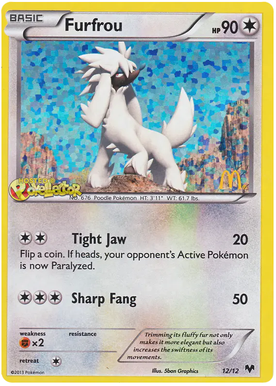 Carta Furfrou 12/12 de McDonald's Collection 2014