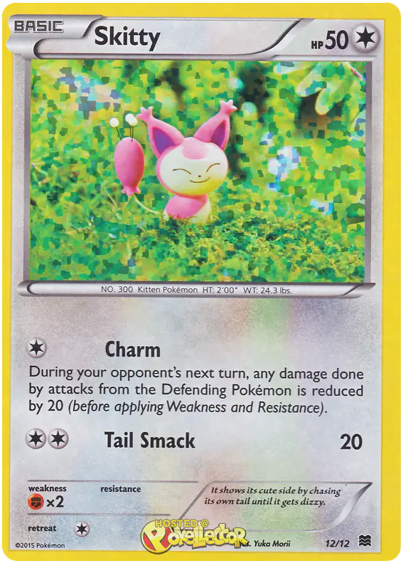 Carta Skitty 12/12 de McDonald's Collection 2015