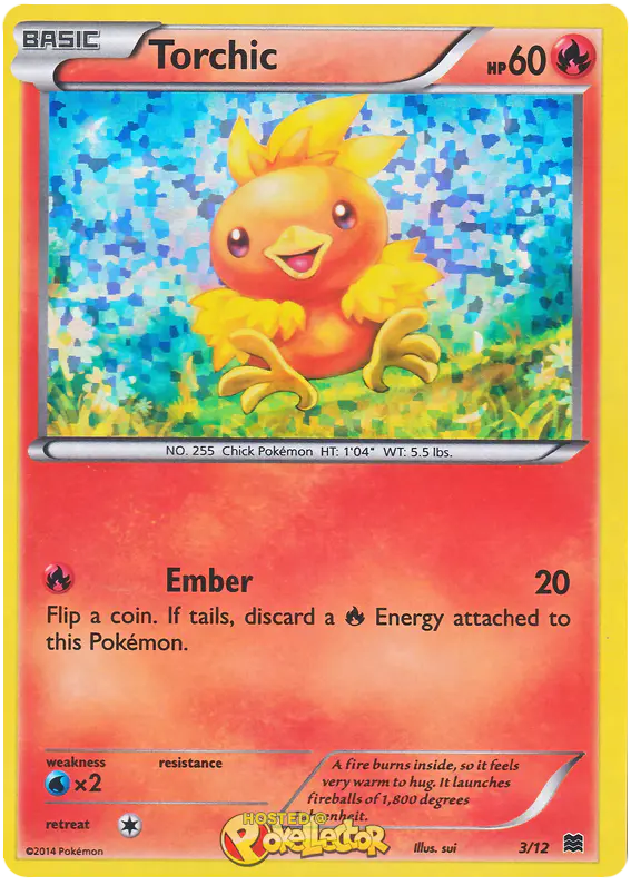 Carta Torchic 3/12 de McDonald's Collection 2015