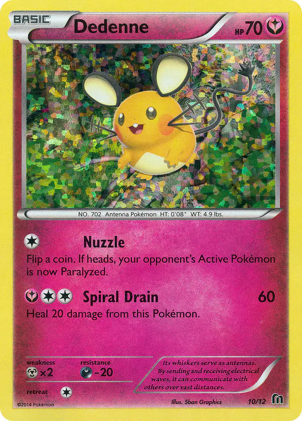 Carta Dedenne 10/12 de McDonald's Collection 2016
