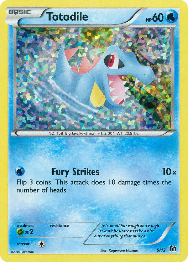 Carta Totodile 5/12 de McDonald's Collection 2016