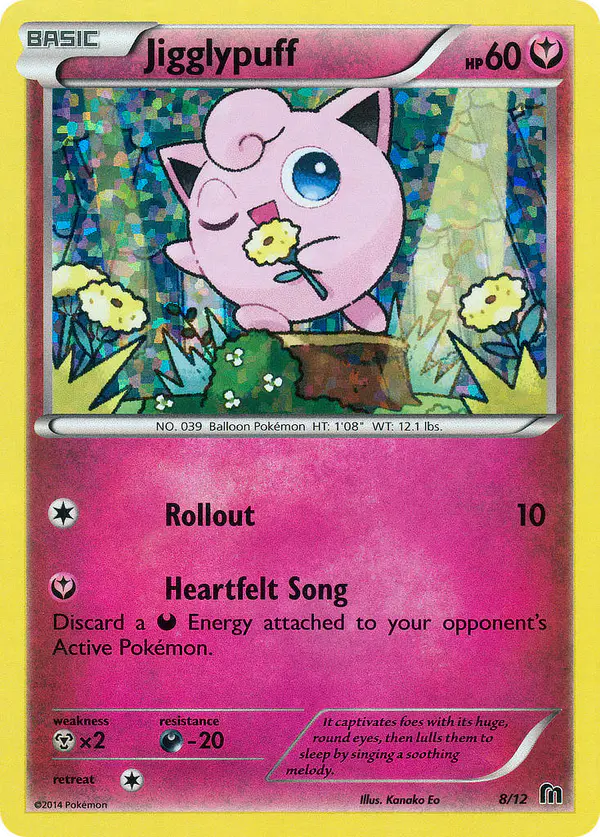 Carta Jigglypuff 8/12 de McDonald's Collection 2016