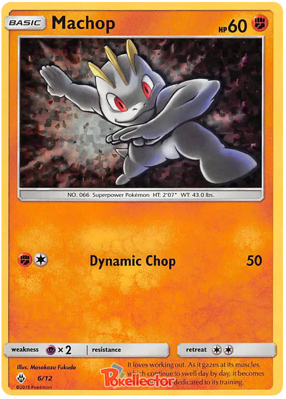 Carta Machop 6/12 de McDonald's Collection 2018