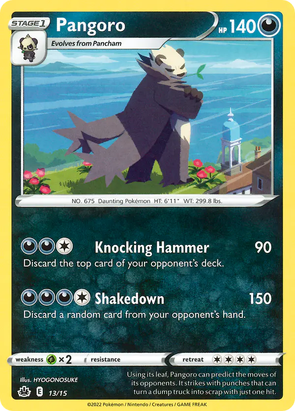 Carta Pangoro 13/15 de McDonald's Collection 2022
