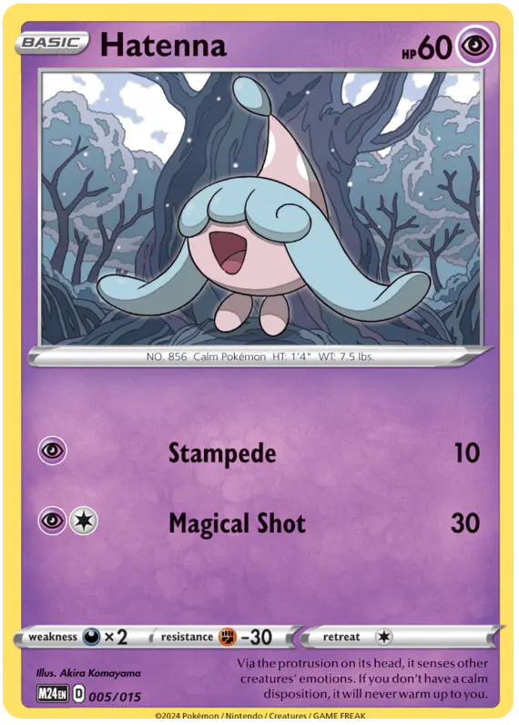 Carta Hatenna 5/15 de McDonald's Collection 2024