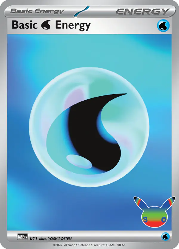 Carta Basic Water Energy 011/016 de Mega Evolution Energy