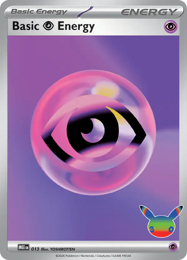 Carta Basic Psychic Energy 013/016 de Mega Evolution Energy