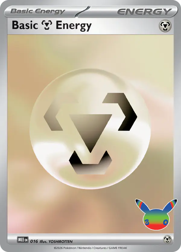 Carta Basic Metal Energy 016/016 de Mega Evolution Energy