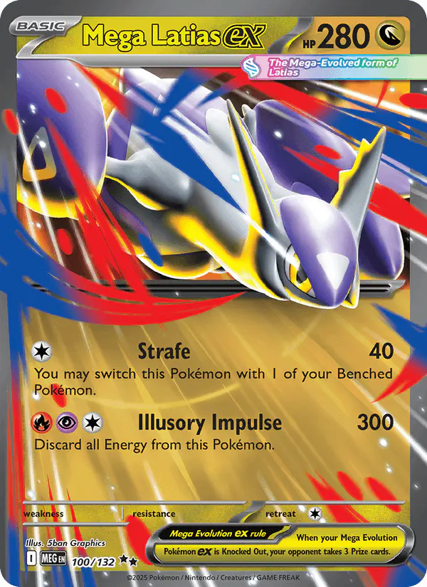 Carta Mega Latias ex 100/132 de Mega Evolution
