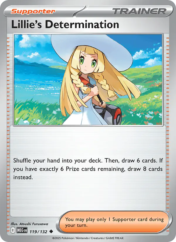 Carta Lillie's Determination 119/132 de Mega Evolution