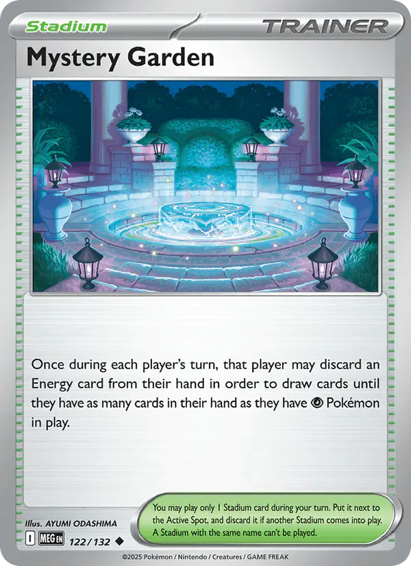 Carta Mystery Garden 122/132 de Mega Evolution