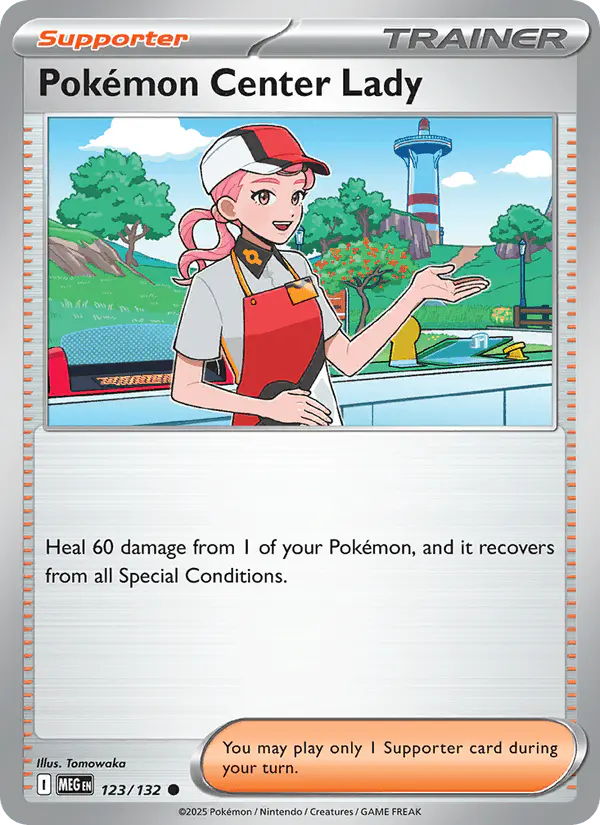 Carta Pokémon Center Lady 123/132 de Mega Evolution