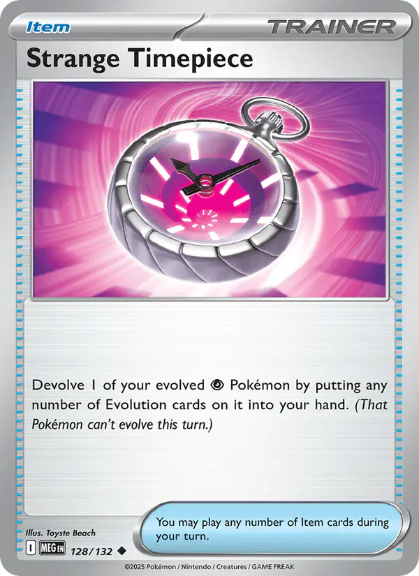 Carta Strange Timepiece 128/132 de Mega Evolution