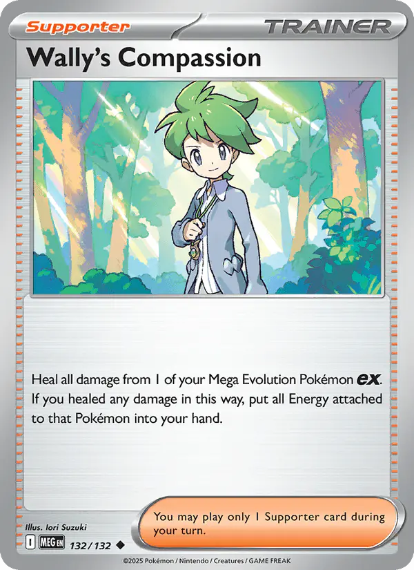 Carta Wally's Compassion 132/132 de Mega Evolution