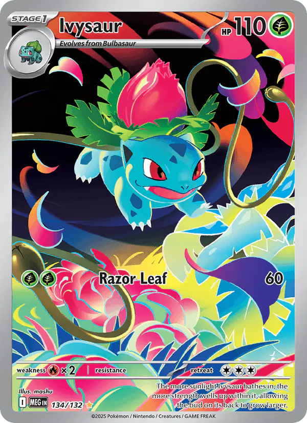 Carta Ivysaur 134/132 de Mega Evolution