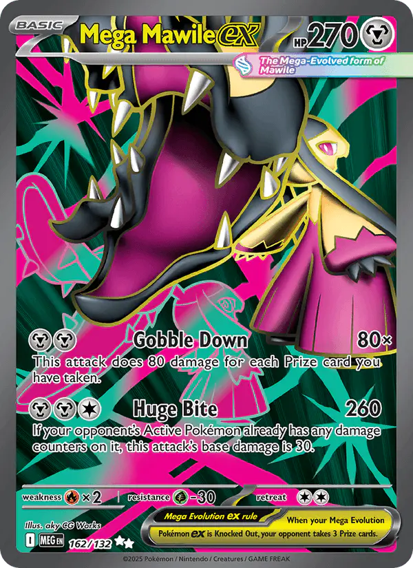 Carta Mega Mawile ex 162/132 de Mega Evolution
