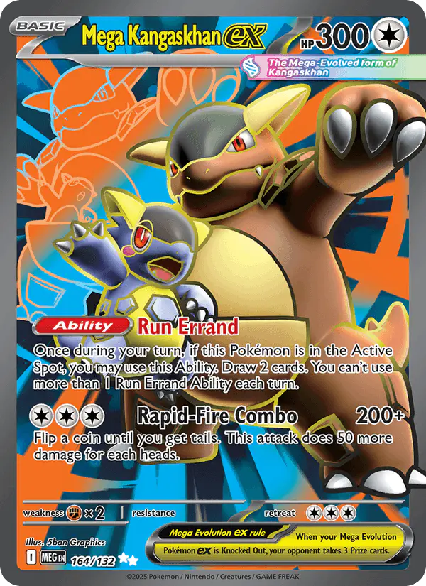 Carta Mega Kangaskhan ex 164/132 de Mega Evolution