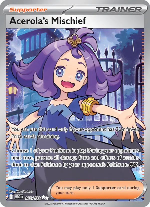 Carta Acerola's Mischief 165/132 de Mega Evolution