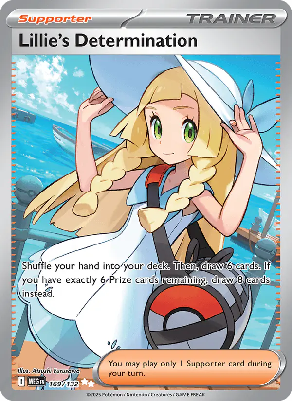 Carta Lillie's Determination 169/132 de Mega Evolution