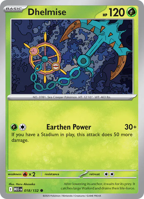 Carta Dhelmise 018/132 de Mega Evolution