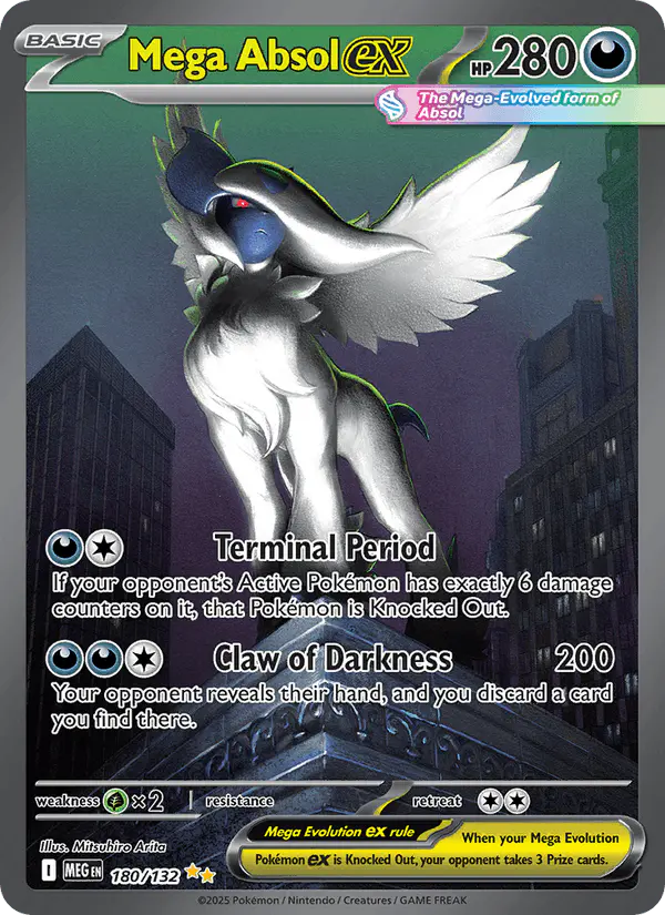 Carta Mega Absol ex 180/132 de Mega Evolution