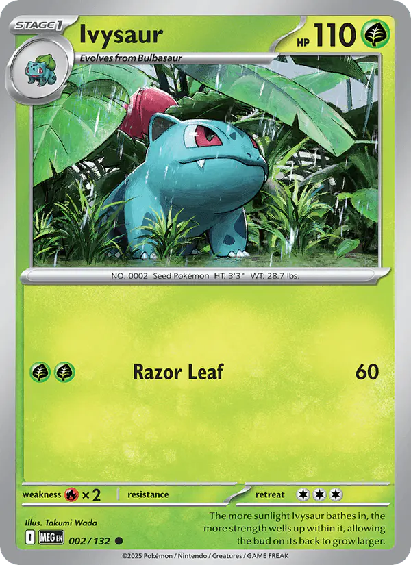 Carta Ivysaur 002/132 de Mega Evolution