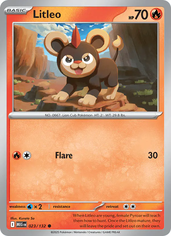 Carta Litleo 023/132 de Mega Evolution