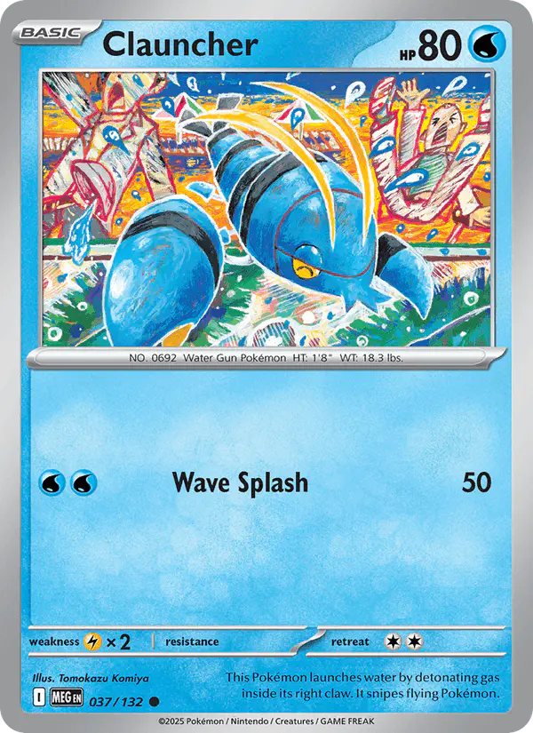 Carta Clauncher 037/132 de Mega Evolution