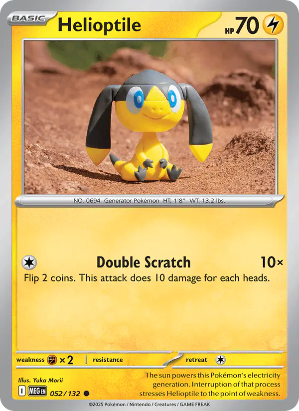 Carta Helioptile 052/132 de Mega Evolution