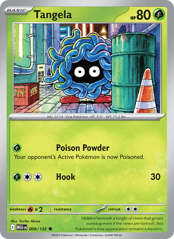 Carta Tangela 006/132 de Mega Evolution