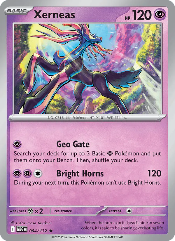 Carta Xerneas 064/132 de Mega Evolution
