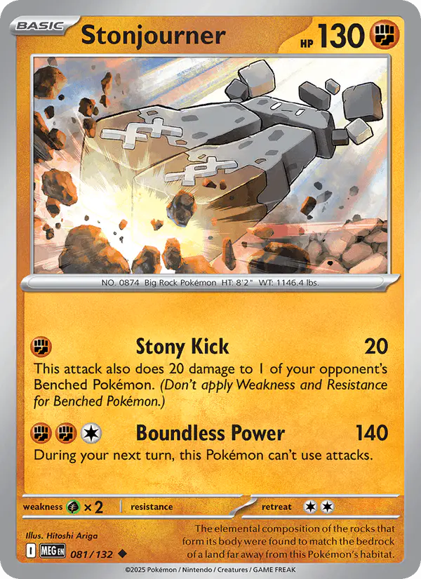 Carta Stonjourner 081/132 de Mega Evolution
