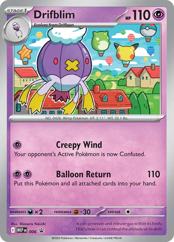 Carta Drifblim #6 de MEP Black Star Promos