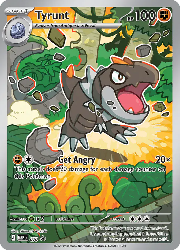 Carta Tyrunt #70 de MEP Black Star Promos