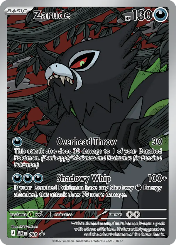 Carta Zarude #88 de MEP Black Star Promos
