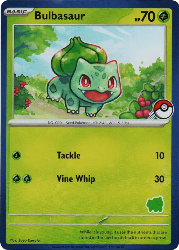 Carta Bulbasaur 001/048 de My First Battle