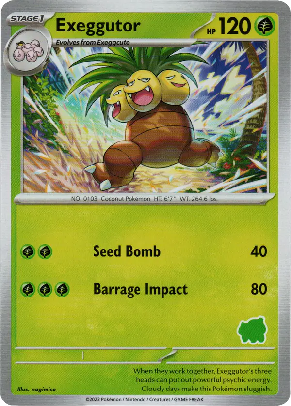 Carta Exeggutor 006/048 de My First Battle