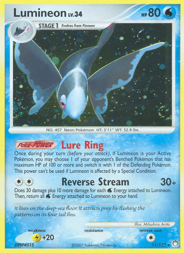 Carta Lumineon 11/123 de Mysterious Treasures
