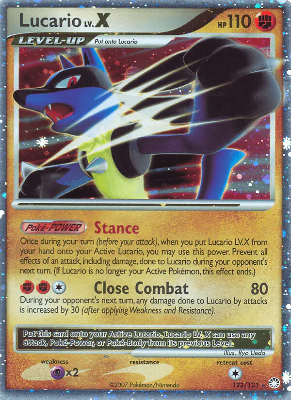 Carta Lucario 122/123 de Mysterious Treasures