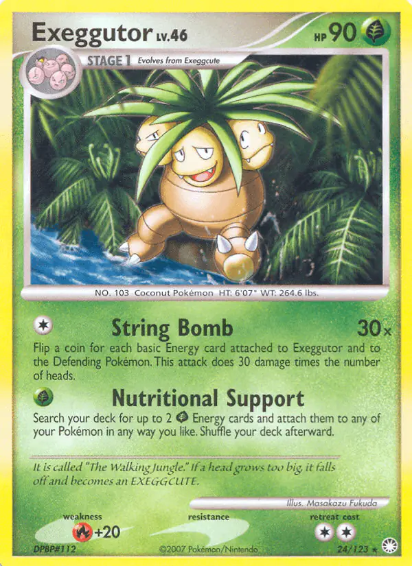 Carta Exeggutor 24/123 de Mysterious Treasures