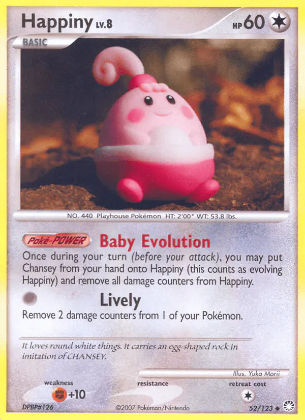 Carta Happiny 52/123 de Mysterious Treasures
