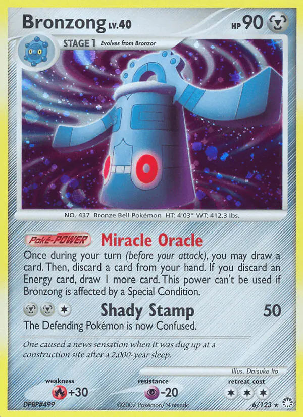 Carta Bronzong 6/123 de Mysterious Treasures