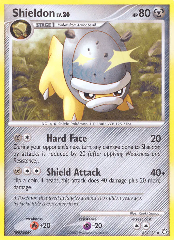 Carta Shieldon 63/123 de Mysterious Treasures