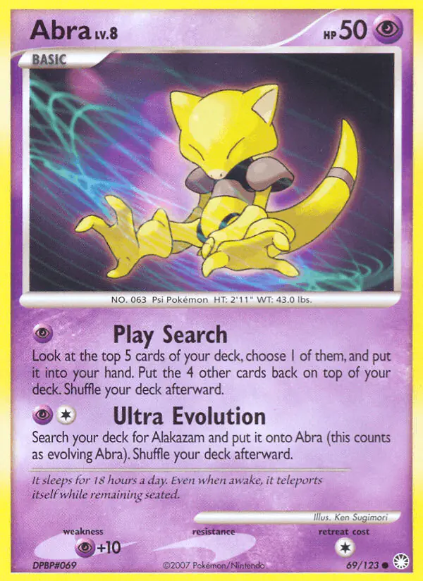 Carta Abra 69/123 de Mysterious Treasures