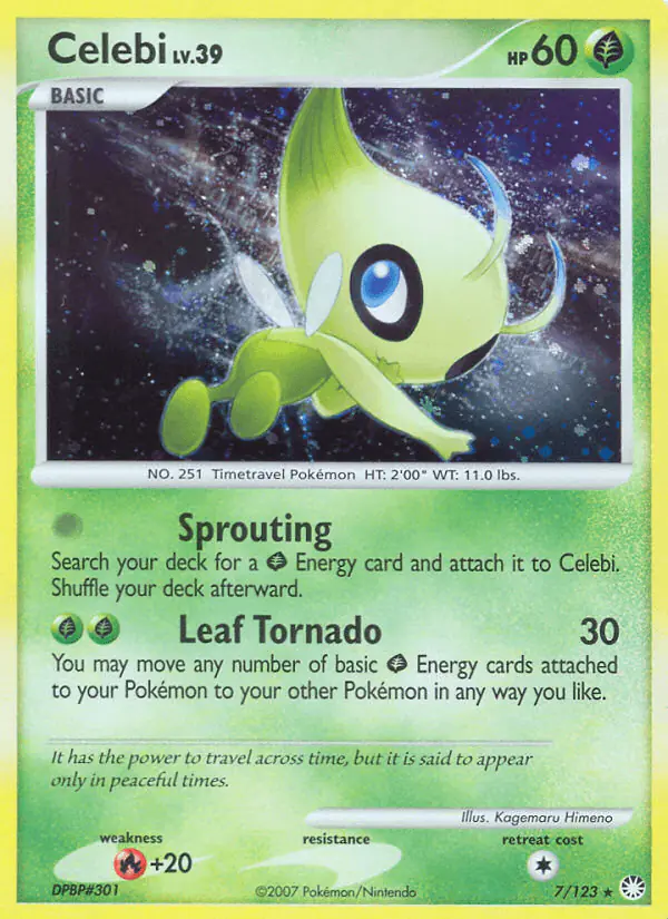 Carta Celebi 7/123 de Mysterious Treasures