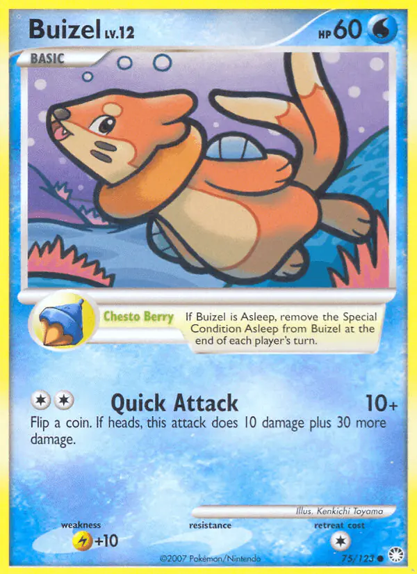 Carta Buizel 75/123 de Mysterious Treasures