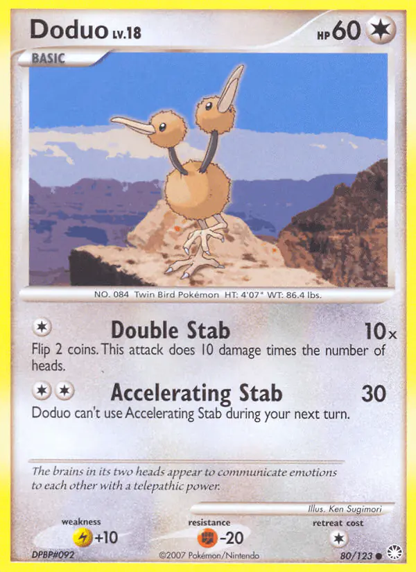 Carta Doduo 80/123 de Mysterious Treasures
