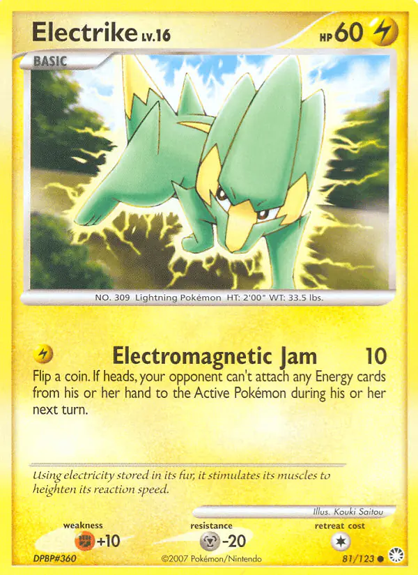 Carta Electrike 81/123 de Mysterious Treasures