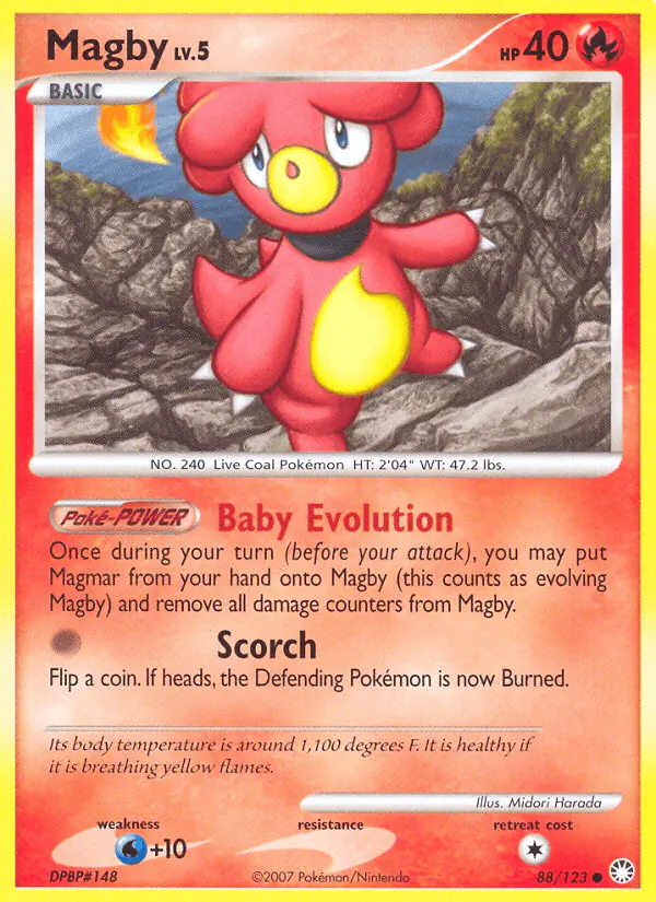 Carta Magby 88/123 de Mysterious Treasures